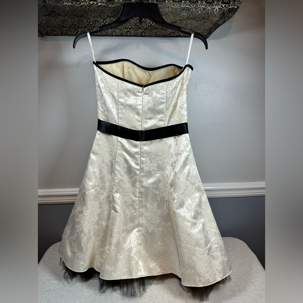 Jessica McClintock Gunne Sax Vintage Strapless Dress Size 5 - Picture 2 of 10